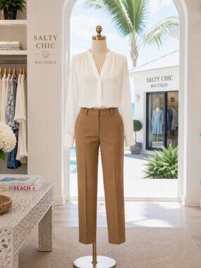 Talbots Hampshire Ankle Pants in Camel Brown